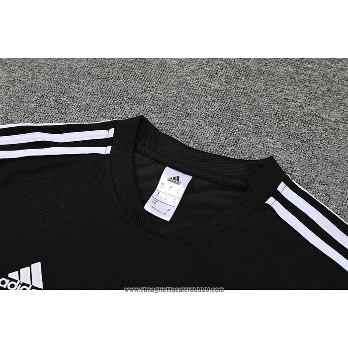 Tuta da Track Real Madrid Manica Corta 2022 2023 Nero e Purpura - Pantalon Corto